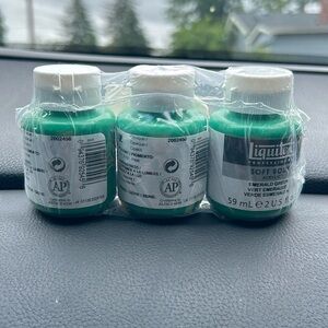 3 pack emerald greeen liquitex soft body acrylic